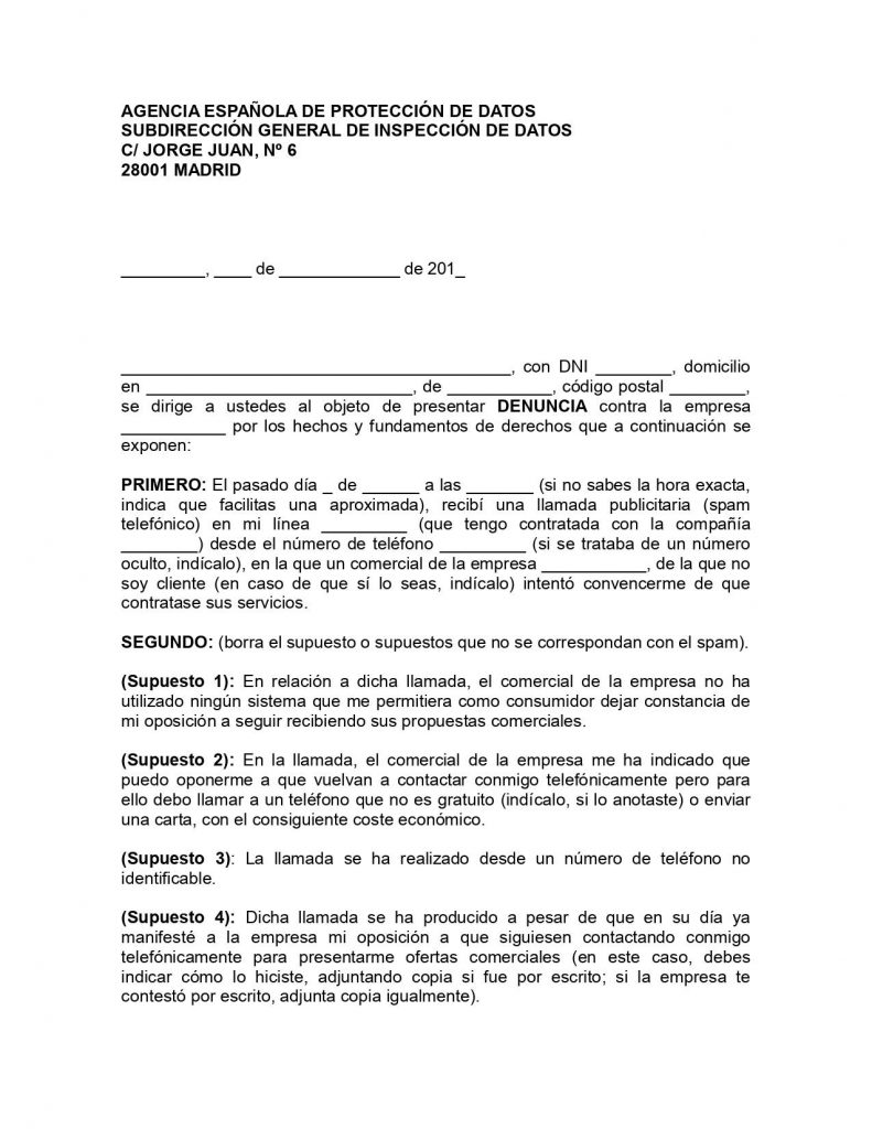 Denunciar a una empresa por acoso telefónico Asesorías