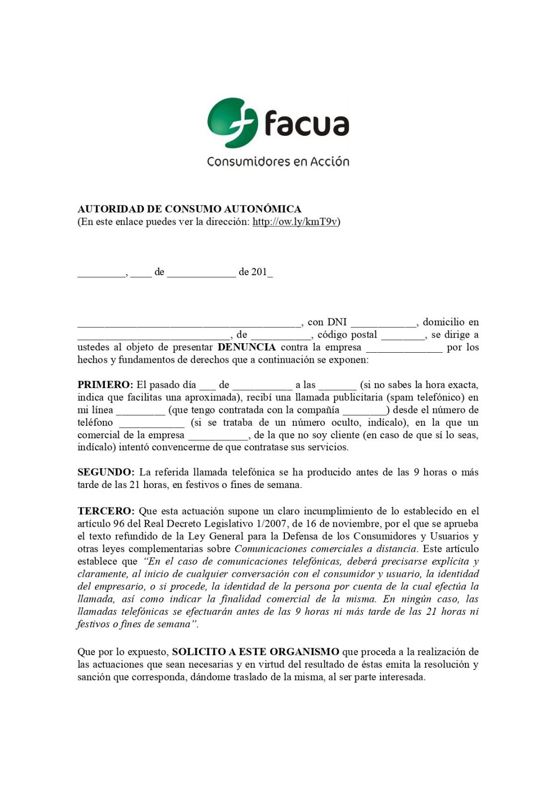 Denunciar a una empresa por acoso telefónico Asesorías