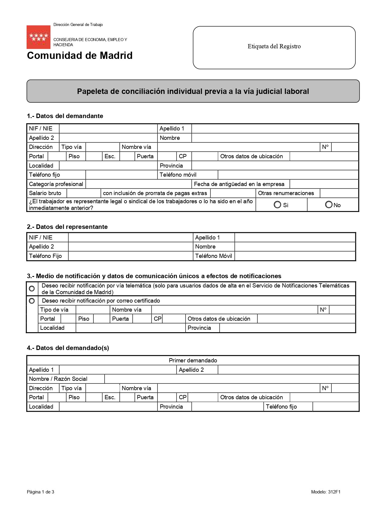 modelo papeleta conciliación