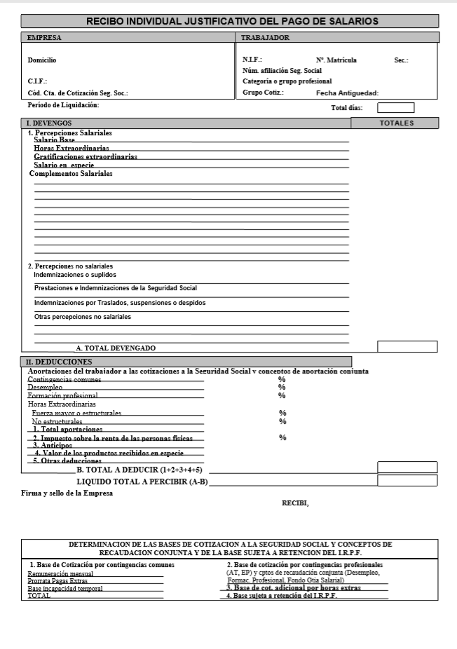 Plantillas De Nominas Para Rellenar Cómo Hacer Una Nómina Con Excel 9348