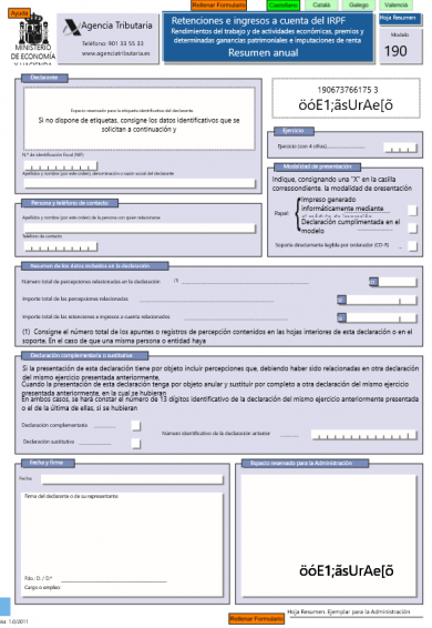 Modelo 190: Qué es y cómo se cumplimenta - Asesorías