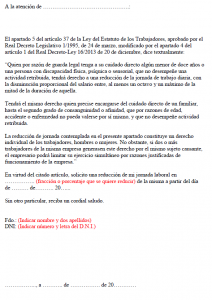 reducción de jornada